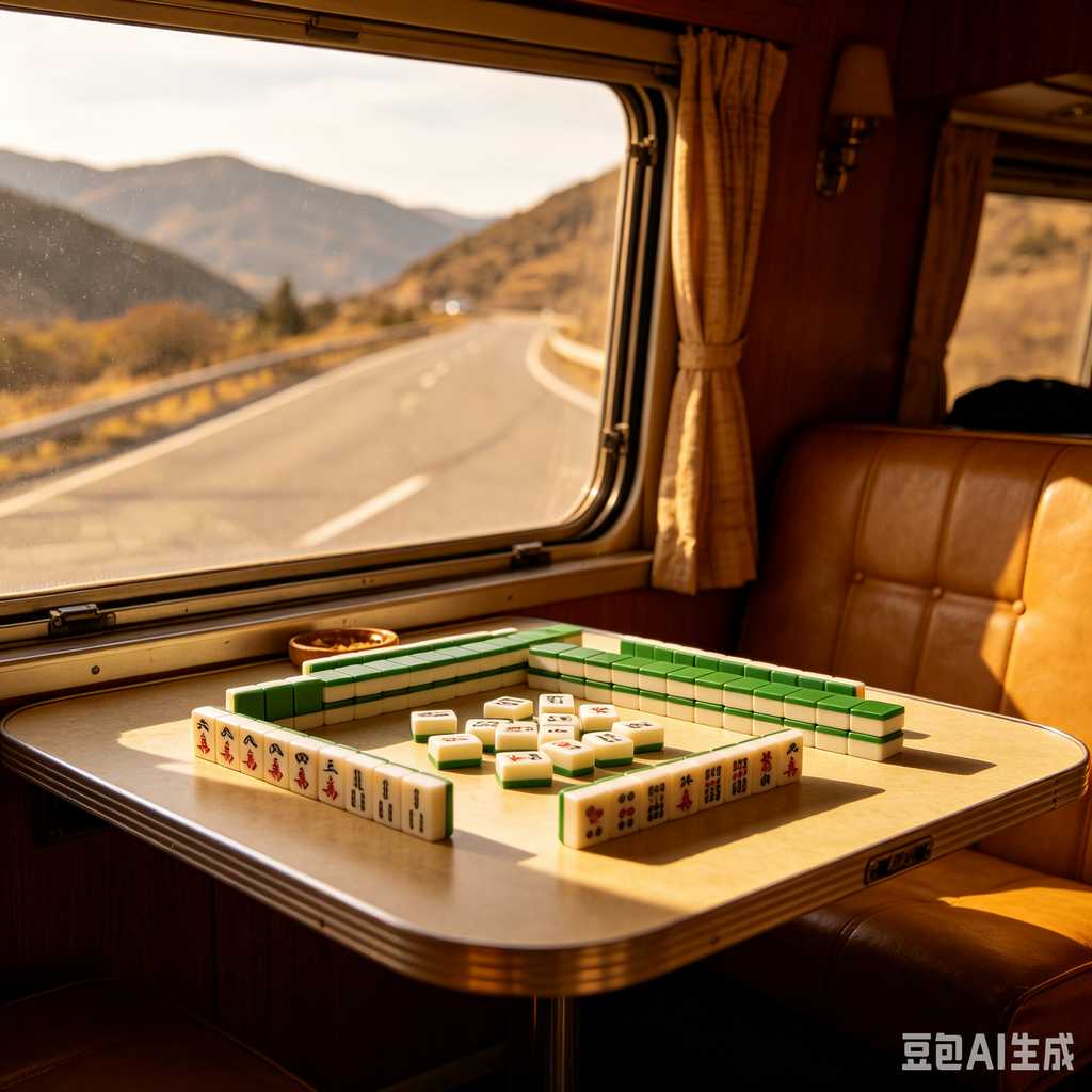 mini travel mahjong set lightweight