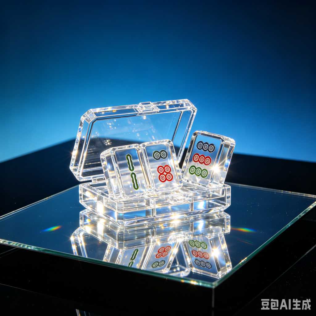 transparent acrylic mahjong set