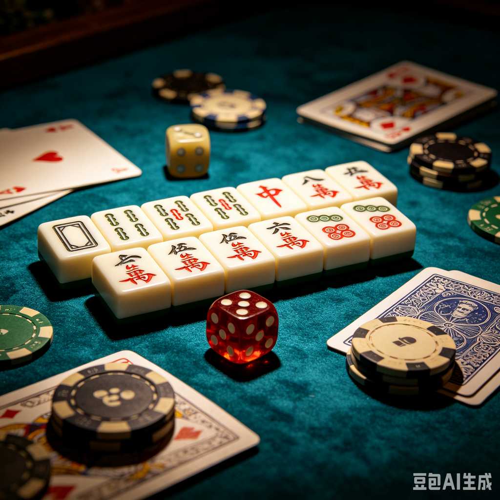 antique style mahjong set