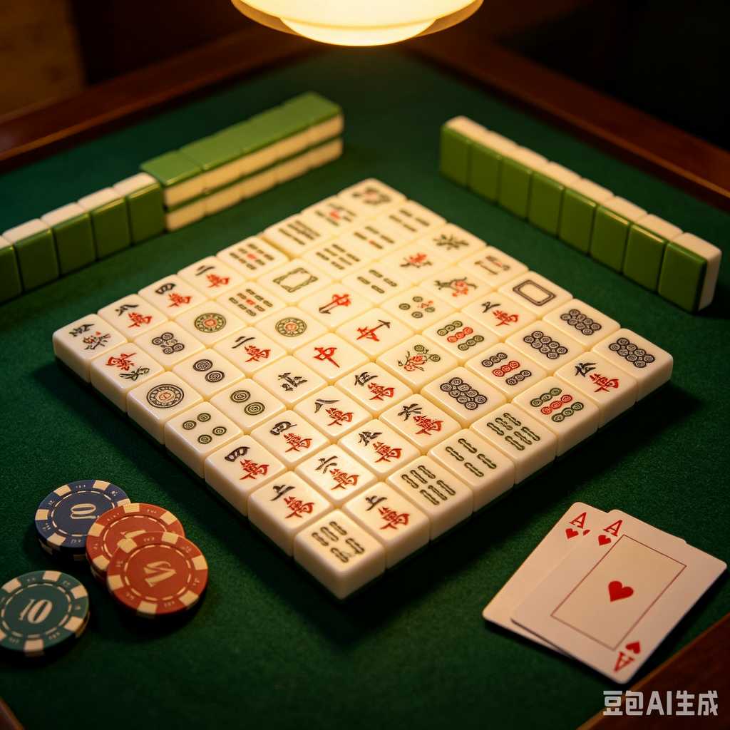 simple text mahjong tiles